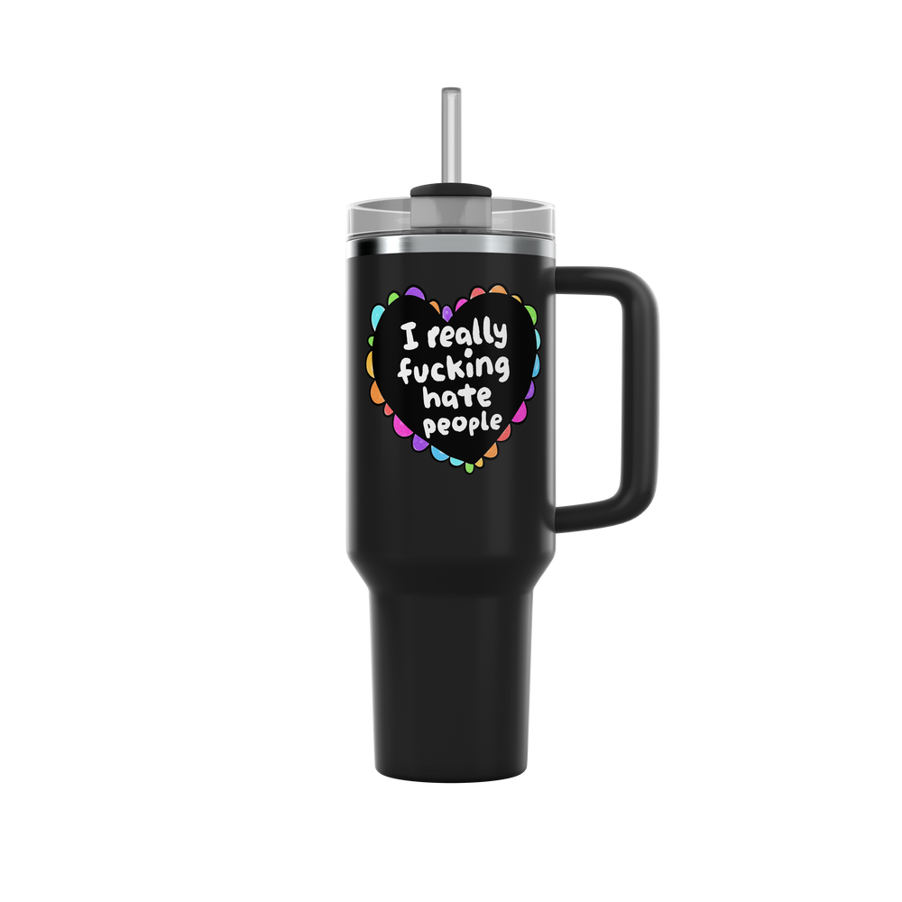 30oz Hate PPL Heart Tumbler #5 image